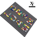 New Designer Colorful alphabet letter  rhinestone beads  Patches Shoe decoration accessories