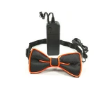 New Fashion Blue Flashing 10 Color Light Up Neon Rope Light Bow Tie Glowing EL Wire Bow Tie For Evening Wedding Party Decor