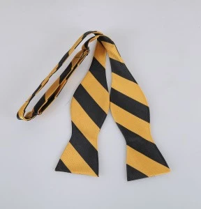 New popular OEM accept jacquard free style bow silk school tie