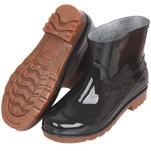 New product men waterproof rain boots cheap PVC garden rain boots
