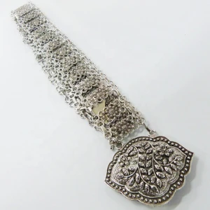 New Silver chain belt women fashion Beautiful flower style Belt