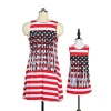 New Spring and Summer Mother-Daughter Flag Style Tassel Dress Parent-Child Outfit Flag Tassel Style Dress