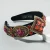 Import New Wide Flower Embroidered Colorful Rhinestone Stone Headbands Hairbands from China