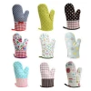 Newest fashion Hot sale custom Cotton Kitchen Cotton Gloves Heat Resistant Bbq Wholesale Oven Mitts
