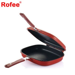 Non-stick Aluminum Double Sided Grill Pan