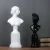 Import Nordic modern minimalist resin crafts black white goddess statue character sculpture decoration from China