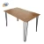 Import Nordic Style Hot Selling 4  Seaters Kitchen  Furniture Wooden Table With Metal Legs from China