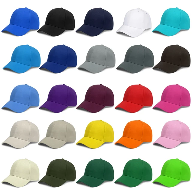 OEM Custom 6 Panel Baseball Cap Hat Wholesale Cheap High Quality Black Plain Sports Caps Men