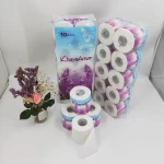 OEM Printed Hotel Family Bathroom Napkin Toilet Paper Tissue Roll