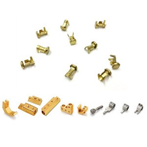 OEM Stamping Metal Hardware Components and Brass Terminal Contact Accessories