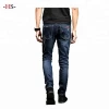 OEM Wholesale High quality custom destoryed ripped mans denim Biker trousers jeans