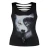 Import OEM wholesale Pattern digital printing black hollow womens back vest wicking breathable bottoming camisole for girl women from China