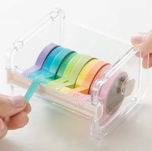 Office Stationery Supplies Acrylic adhesive tape holder Sticky Tape Dispenser