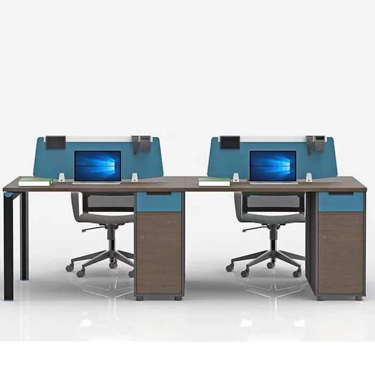 Open space double staff combination design office workstation desk with partition