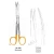 Import Operating (Standard) Scissors TC Gold Straight/ Curved/ Orthopedic Surgical Instruments 2018 from Pakistan