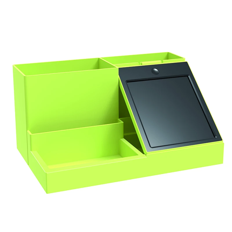 Original Desk Gadget Organizer with LCD Memo Pad and Storage Tray