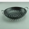 Outdoor bbq grill wok with non-stick coating