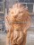 Import Outdoor decoration stone carving yellow marble lion sculpture from China