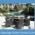 Import Outdoor furniture Garden Rattan chairs Set wicker Table with glass Set (FP0029) from China