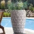 Import Outdoor Home Decor Rustic Large Fiber Glass Planter Flower Garden Resin Big Plant Pot from China