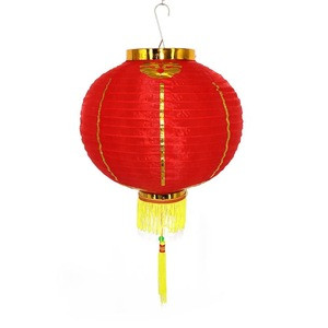 Outdoor Spring Festival Traditional Red Chinese New Year fabric Lantern For Celebration