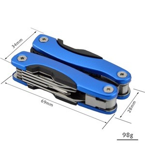 Outdoor Survival Stainless Steel 11-In-1 multitool Pliers Portable Compact Knives Opener Pry bar Saw Camping PDR multi tools
