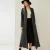 Import Over the knee long cashmere robe cardigan thick knitted loose coat cashmere bathrobe from China