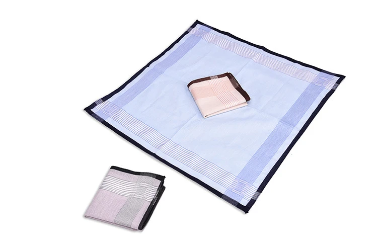 Pa uelos Fanni OEM Factory Custom 100% Cotton Handkerchief Man Pocket Hanky For Wholesale