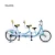 Import Parent-child bicycle double cycling bicycle brake 24 inch three people family bicycle from China