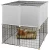 Import Pet cage heavy duty dog crate stainless steel wire foldng animal cage from China