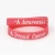 Import pink breast cancer bracelets silicone wristband with custom slogan from China