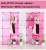 Import Pink Plastic Wardrobe Storage Box Cube with Clothes Rail Storage Interlocking System Cabinet Organiser Storing from China