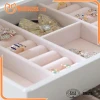 pink wood lacquered jewelry display packaging box custom logo