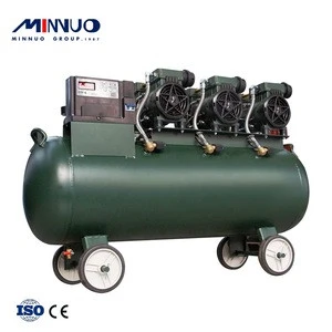 Piston Construction Double Tank Portable Oil Free  Air Compressor Pump For General Industrial Equipments