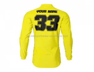 plain color custom logo name number activity wear motocross clothing
