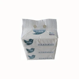 Plastic Bag Soft Pack White 2 Ply Facial Tissue