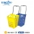 Import Plastic shopping baskets wholesale, moving plastic shopping basket with wheels, portable small shopping basket from China