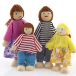 Play house doll wooden children's wooden baby toy play house joint play