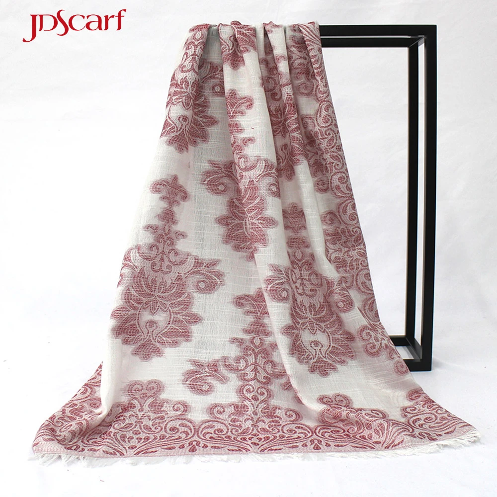 Polyester floral fringe best pashmina shawls to wear with dresses
