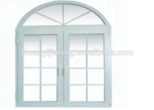 Popular round windows aluminium window grills design church casement windows