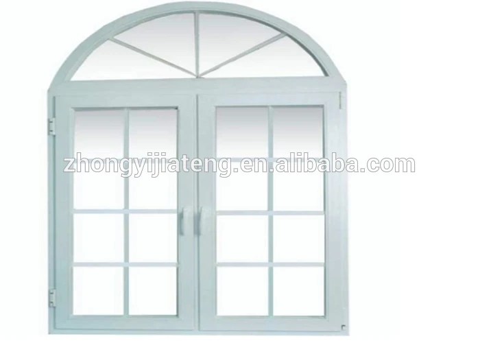 Popular round windows aluminium window grills design church casement windows