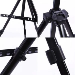 Portable Folding Iron Painting Display Stand Easel Telescopic Tripod Sketching Rack Organizer Tools Artist Painting Accessories