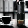 Portable method of pressing pot Cup to beat milk bubbles Italian Mini Manual Capsule Coffee Machine