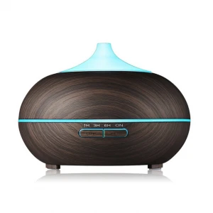 PP material Wood Grain Aroma Essential Oil Diffuser Ultrasonic Cool Mist Humidifier aroma diffuser 550ml