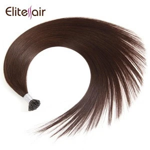 Pre-Bonded double drawn thick ends Brazilian hair remy i tip stick human hair extension