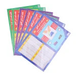 Premium 10 sheets 50 x 36 transparent clear pvc film self adhesive book cover