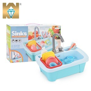 Preschool Electric Recyclic Water Little Chef Sink Kitchen Toys for Pretend play
