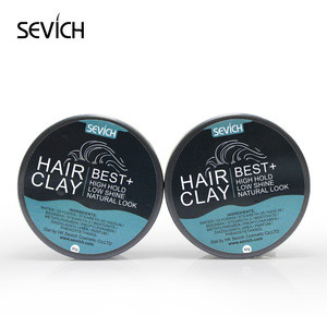 Private label 100% natural matte hair molding clay styling products