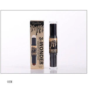 Private Label Double-end Concealer & Highlight Contour Trim Cosmetic Makeup Beauty Bar Pen Stick