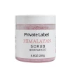 private label exfoliating dead old skin himalayan pink salt body scrub with sweet almond oil moisturizer for cellulite
